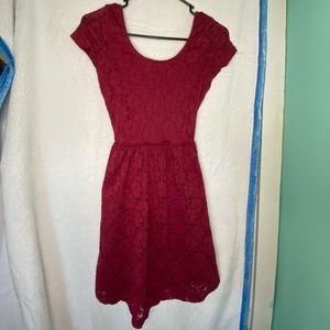 Lacey casual dress with bow